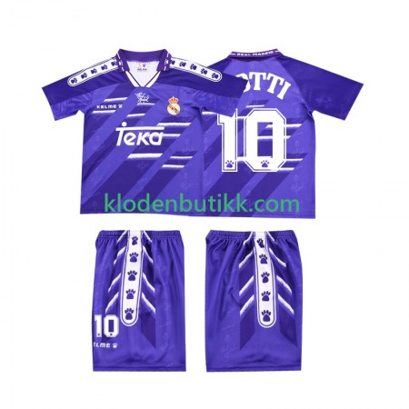Real Madrid TOTTI 10 Barn Retro Borte Fotballdrakt 1994 1996 Kortermet